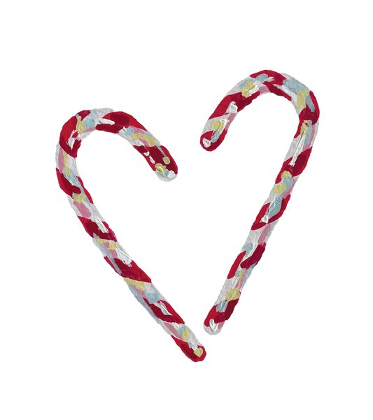 Candy Cane Heart - Art Print